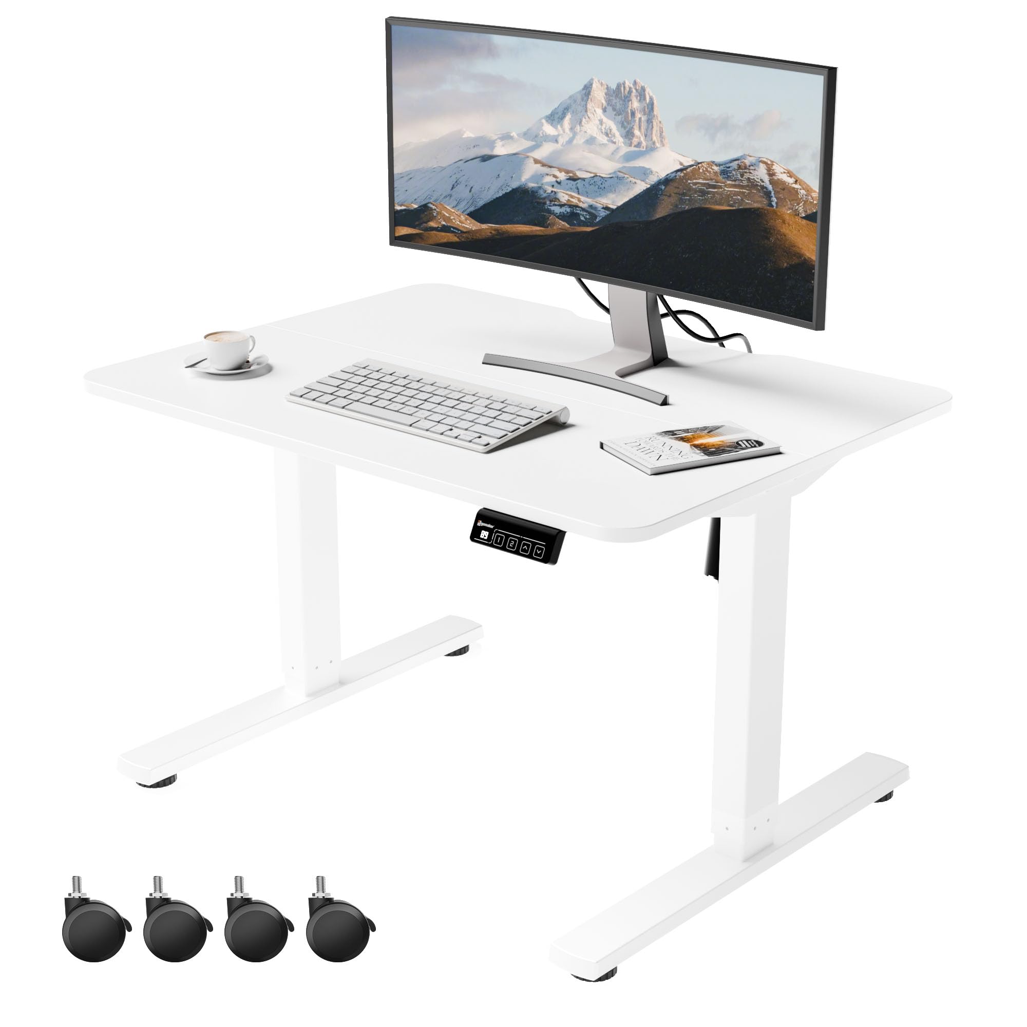ERGOMAKER 32-inch Lower Height Electric Standing Desk Adjustable